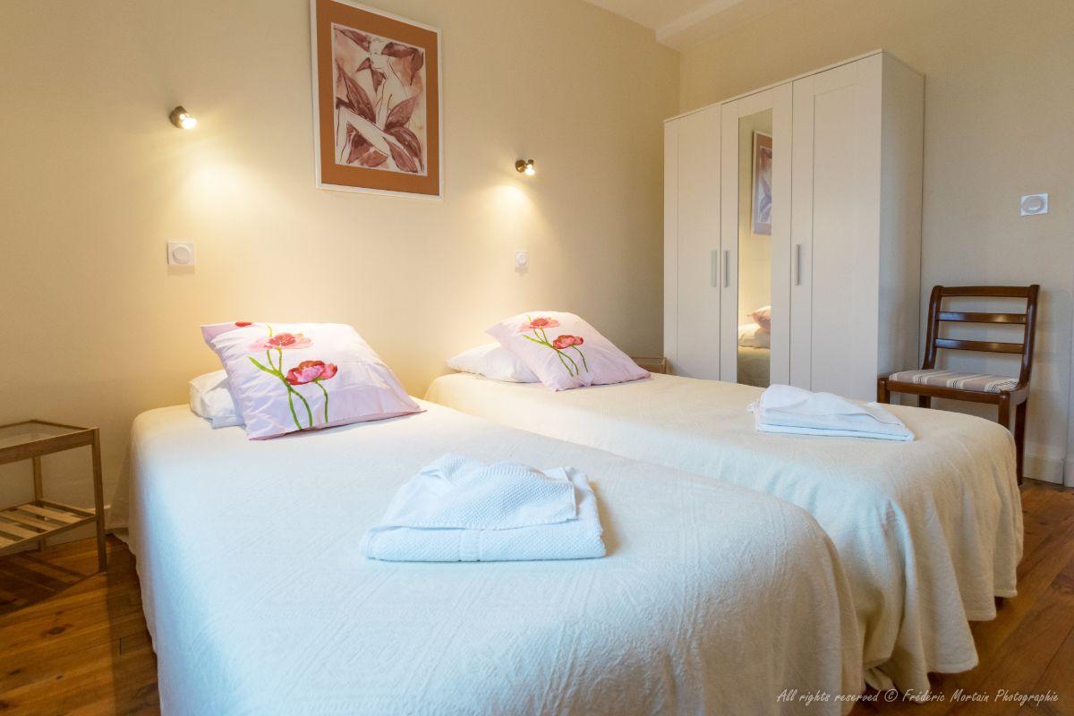 Chambre lits jumeaux